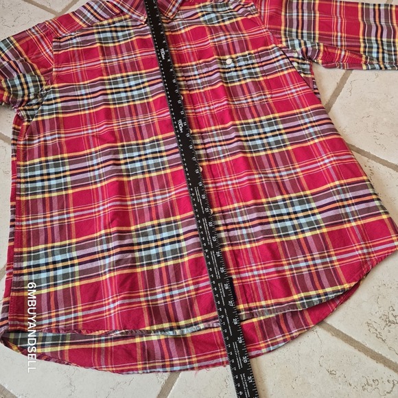 Rough Stock Panhandle Slim Mens Plaid Western Cowboy Shirt Large‎ Colorful - Picture 5 of 11